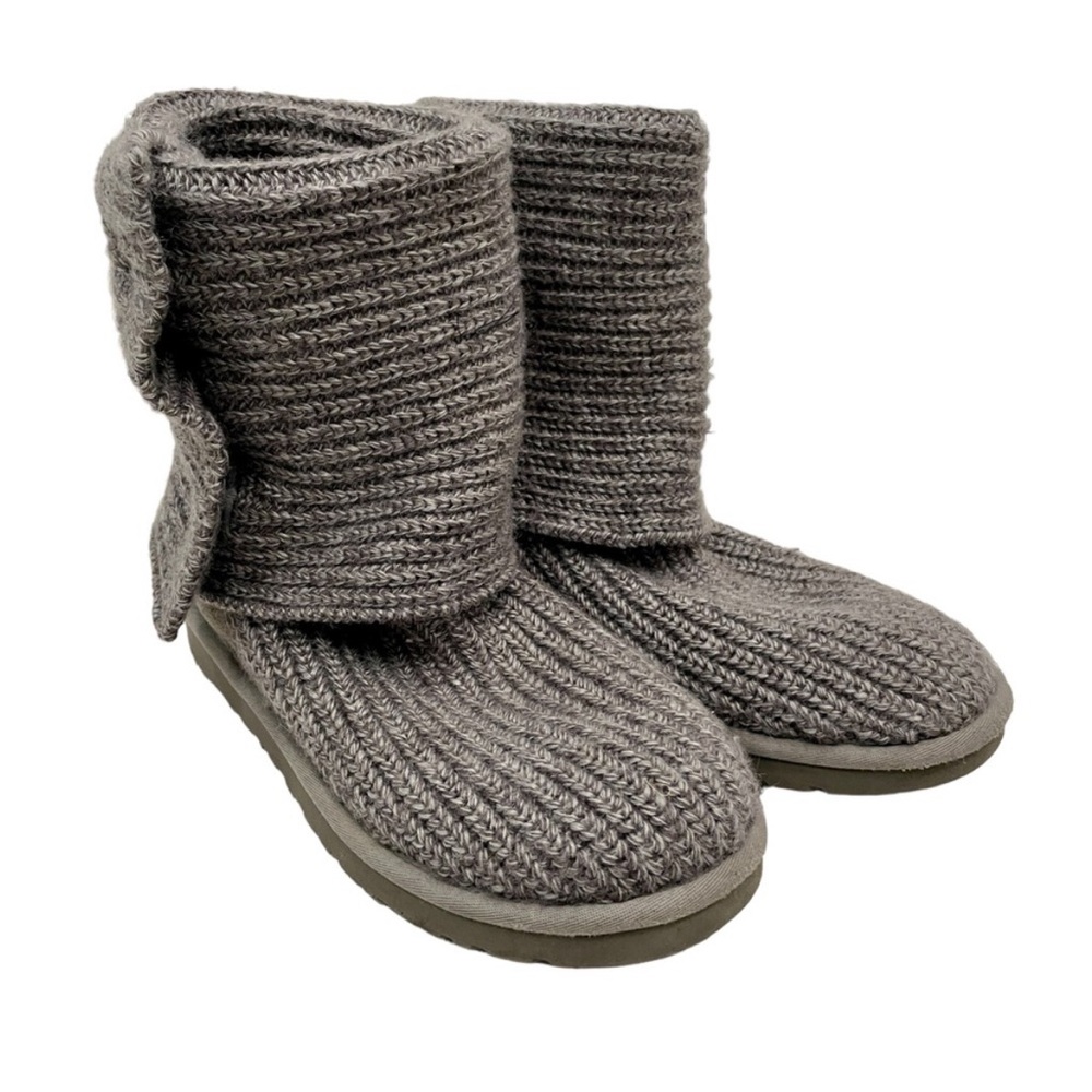 UGG Classic Carry II Knit Boot in Grey Size 9 - Picture 3 of 9